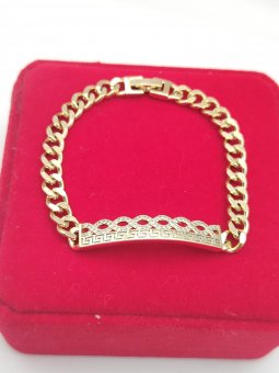 Bratara Infinit 1 placata cu aur 14k