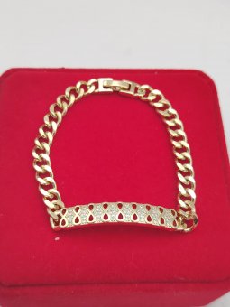Bratara Infinit 2 placata cu aur 14k