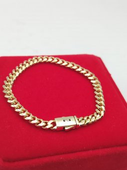 Bratara Monaco 1 placata cu aur 14k - 6mm