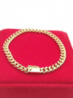Bratara Monaco 3 placata cu aur 14k -6mm