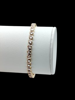 Bratara Tennis Big Gold placata cu aur 14k