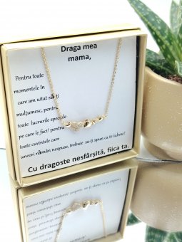 Cadou Mama-placat cu aur de 14k