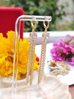 Cercei  Luxury - placati cu aur de 14k