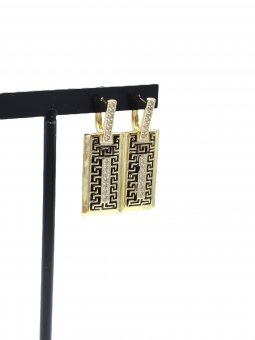 Cercei Small Medusa placati cu aur 14k