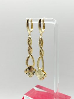 Cercei Wrap placati cu aur 14k