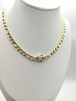 Colier  White Monaco - Cartier placat cu aur 14k - 8 mm