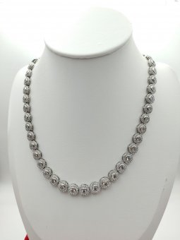 Colier Angelic Silver placat cu aur alb