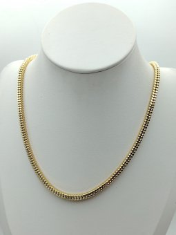 Colier Square placat cu aur 14k
