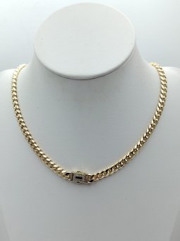 Colier Monaco 2 placat cu aur 14k -6mm