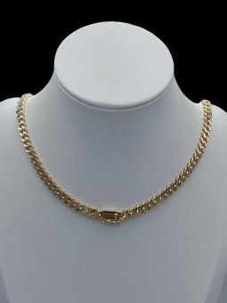 Colier  Monaco 3 placat cu aur 14k - 6 mm
