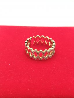 Inel Angles reglabil-placat cu aur 14k