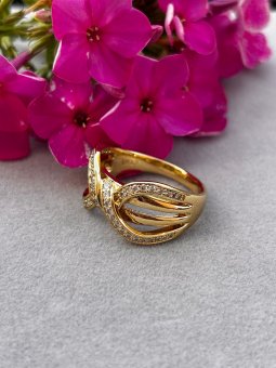 Inel baby placat cu aur 14k