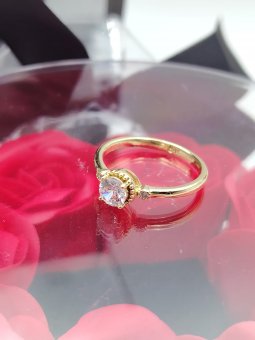Inel Fine Lux placat cu aur 14k
