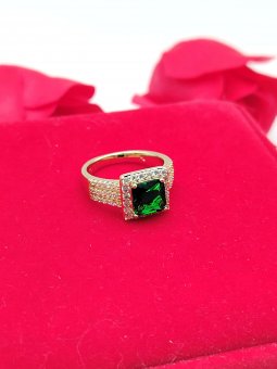 Inel Greeny placat cu aur14k