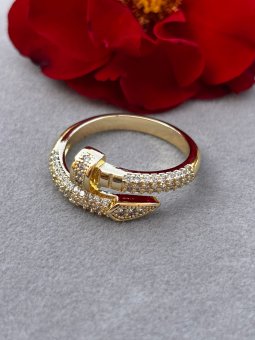 Inel reglabilCui placat cu aur 14k
