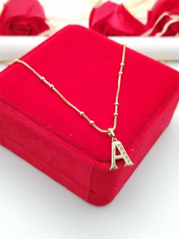 Lant  Initiala placat cu aur 14K