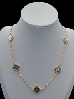 Lant All Gold Trifoi'' placat cu aur 14K