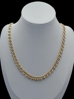 Lant barbat Fantasy placat cu aur 14k