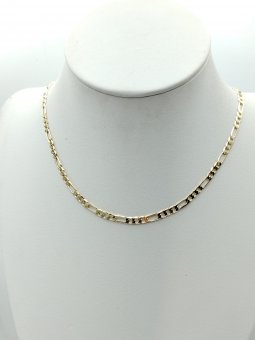 Lant Cartier 4 mm latime placat cu aur 14k