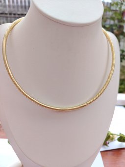 Lant flexibil  Women Neck - placat cu aur 14k