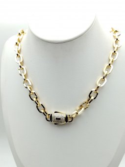 Lant Large Monaco placat cu aur 14k