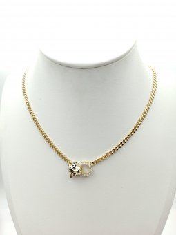 Lant Pantera placat cu aur 14k
