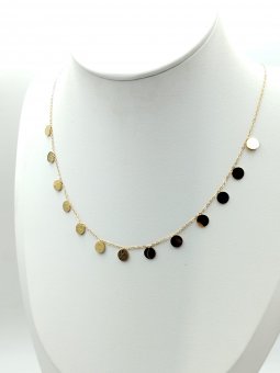 Lant Small Coins placat cu aur 14k