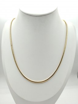Lant Snake Long-placat cu aur 14k