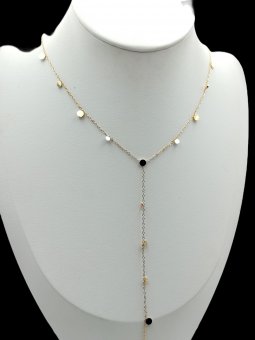 Lant Y placat cu aur 14k