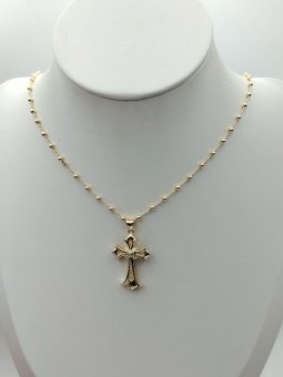 Lantisor Cruciulita New placat cu aur 14k