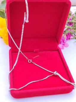 Set  Tennis Cui Silver reglabil - placat cu aur 14K