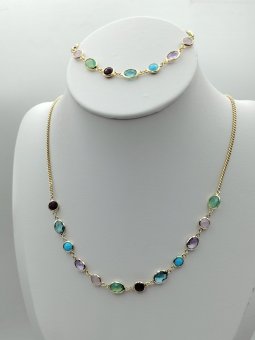 Set Gems placat cu aur 14k