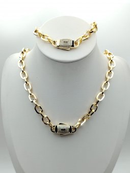 Set Large Monaco placat cu aur 14k