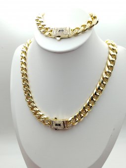 Set Monaco 12mm , placat cu aur 14k