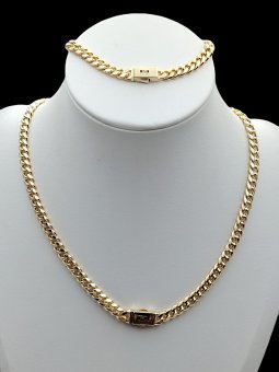 Set New Monaco placat cu aur 14k - 6mm