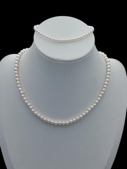 Set Pearl placat cu aur 14k