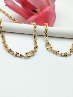 Set Rafinat placat cu aur 14k