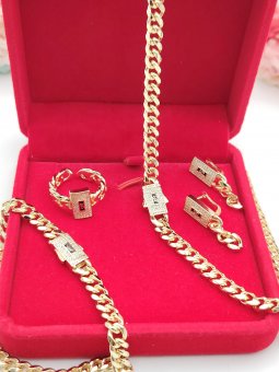Set Ultra Monaco placat cu aur 14k - 6mm