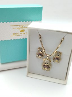 Set Ursulet New placat cu aur 14k
