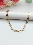 Bratara Boabe de cafea placata cu aur 14k