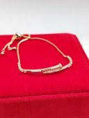 Bratara Tennis Cui Gold -placata cu aur 14k