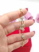 Bratara Cute Butterfly-placata cu aur 14k