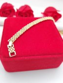 Bratara dantelata Wide2 placata cu aur 14k