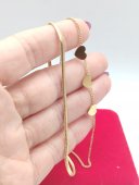 Bratara Doble Heart placata cu aur 14k
