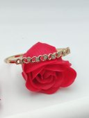 Bratara fixa All Hearts placata cu aur 14k