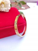 Bratara fixa Diamonds placata cu aur 18k