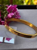 Bratara fixa Simple placata cu aur 18k