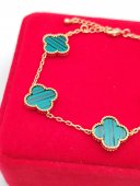Bratara Green Trifoi placata cu aur 14k