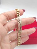 Bratara Infinit 1 placata cu aur 14k