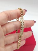 Bratara Infinit 2 placata cu aur 14k